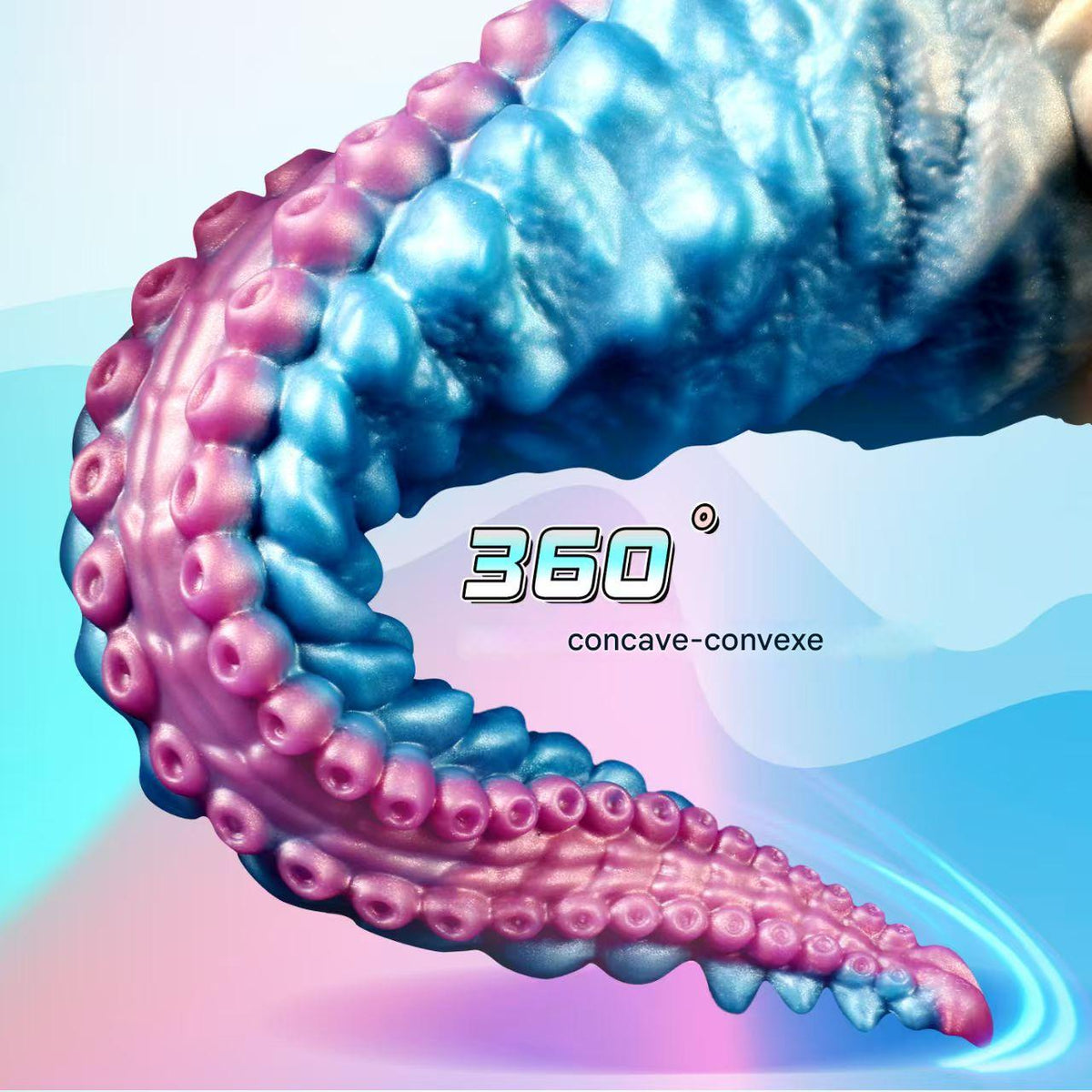 25 cm Distorsion Silicone Gode Tentacule Monster