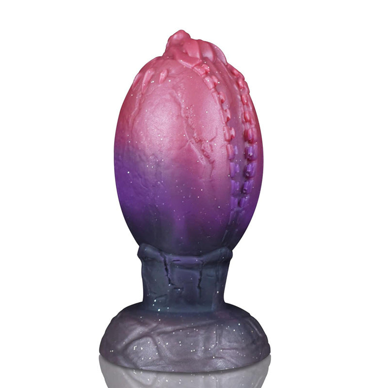 Gros Plug Anal Fantaisie œuf de Dinosaure Souple