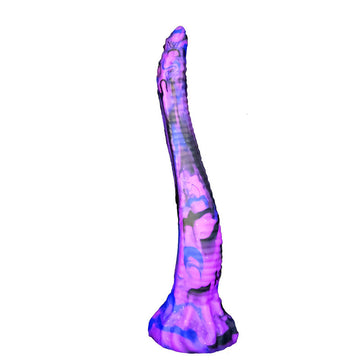 26 cm Violet Silicone Fantasy Gode Serpent