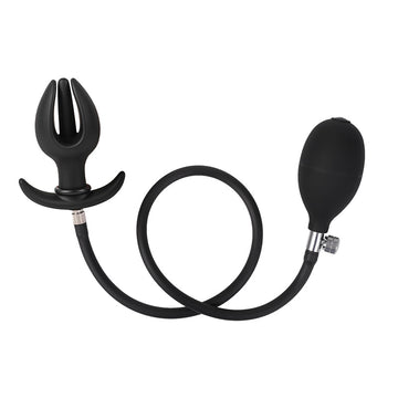 Plug Anal Gonflable Silicone Souple Bouton De Fleur