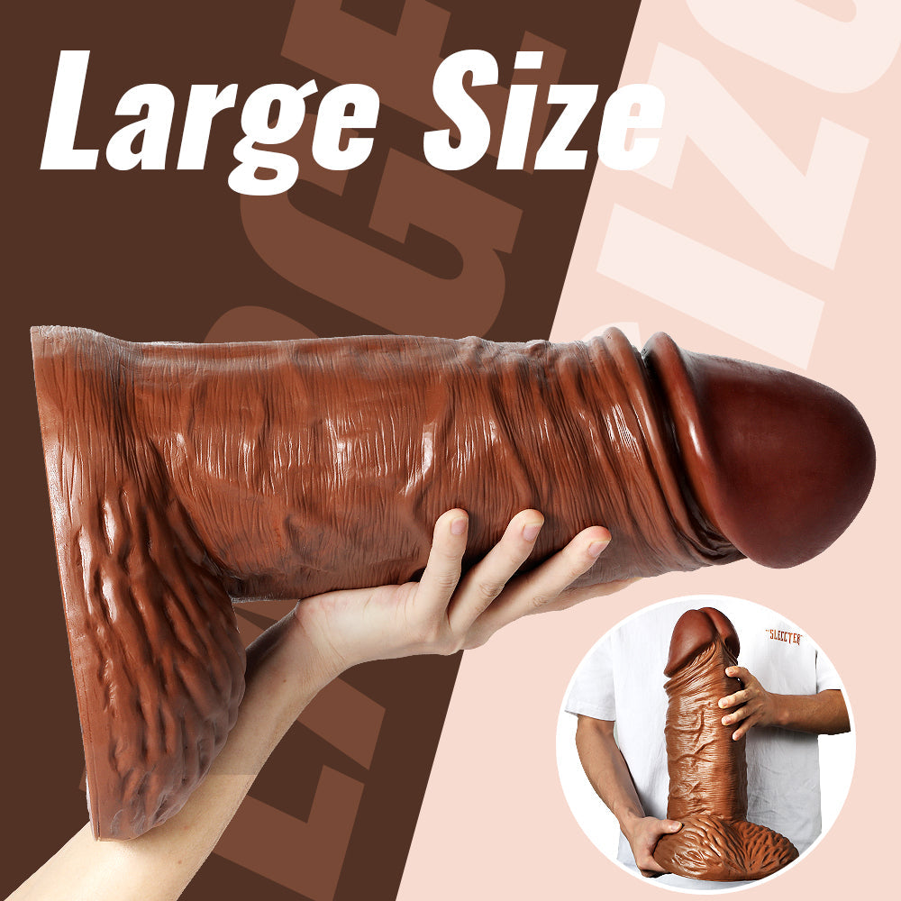 38.5 CM Réaliste XXL Gode Géant Épais