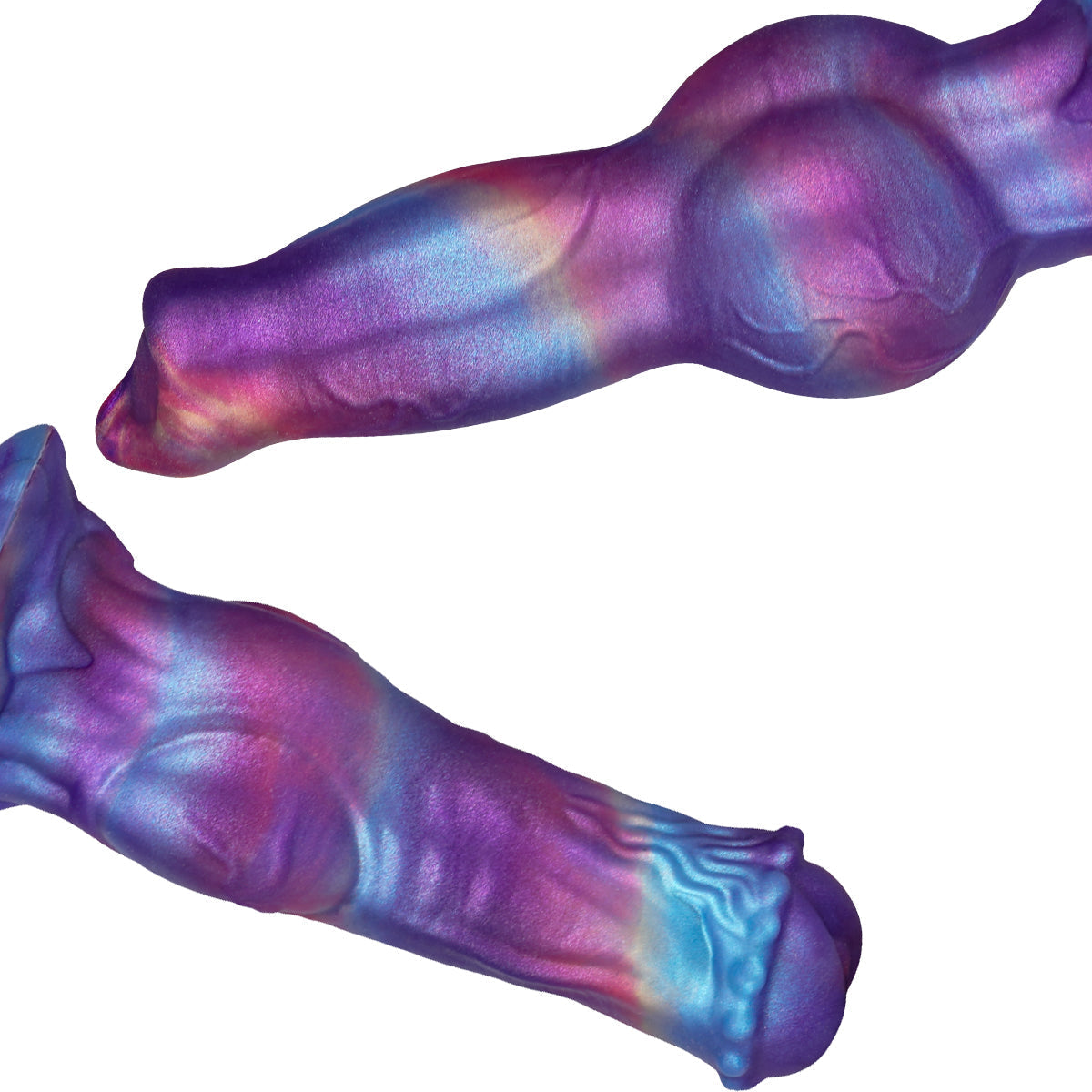 Gode Double Cheval Fantasy avec Nœud 35 cm