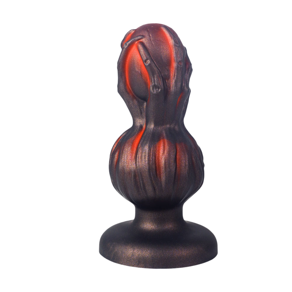 Grand Plug Anal Monstre Main Crâne Noir