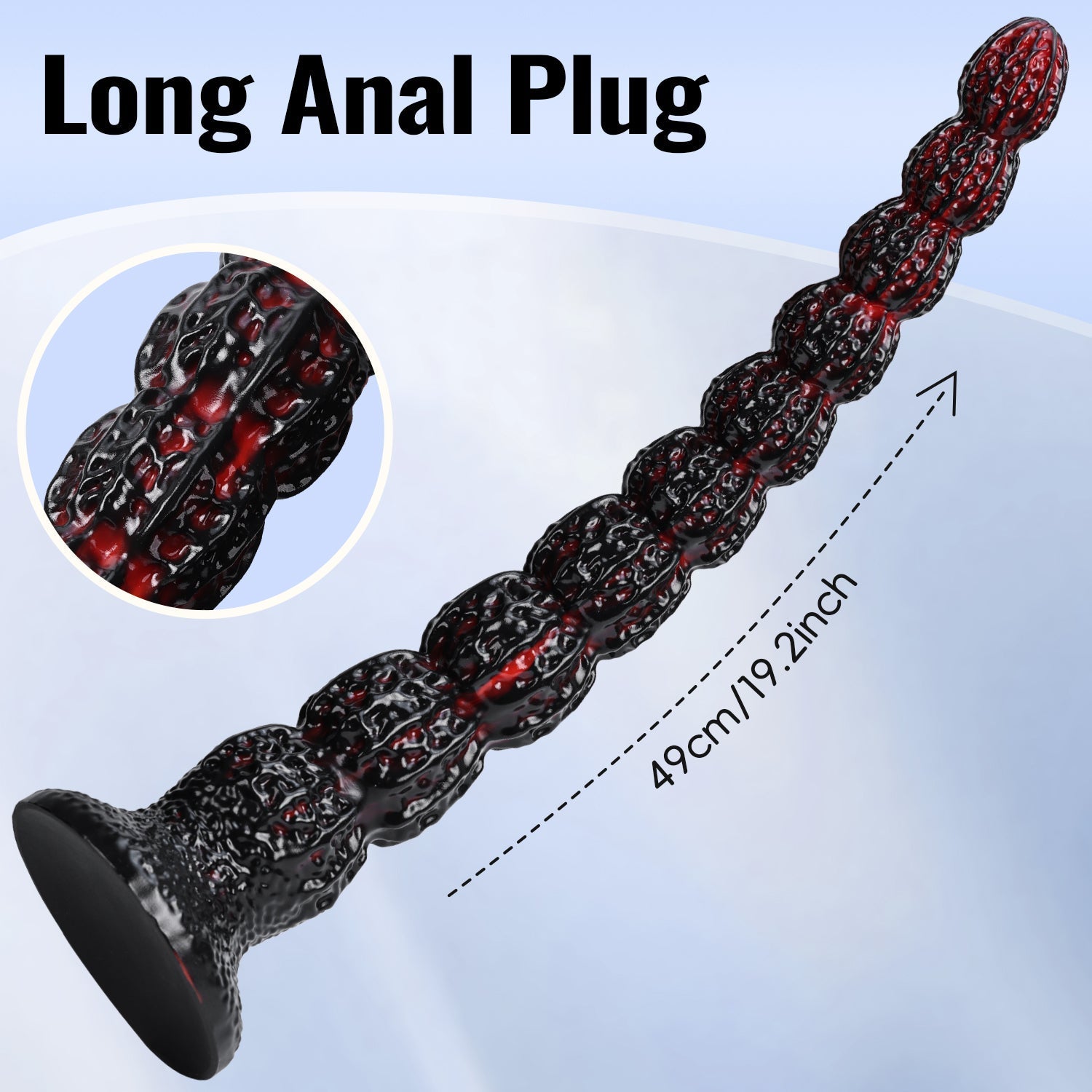 Perles Souples Silicone Monster Long Gode Anal