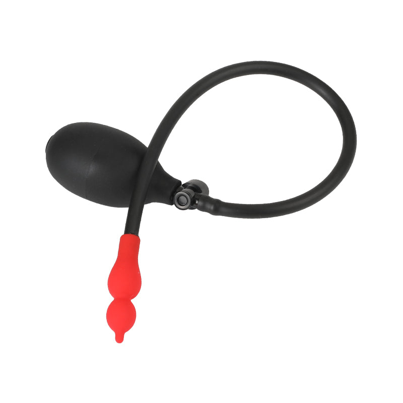 Plug Anal Gonflable Rouge en Forme de Gourde