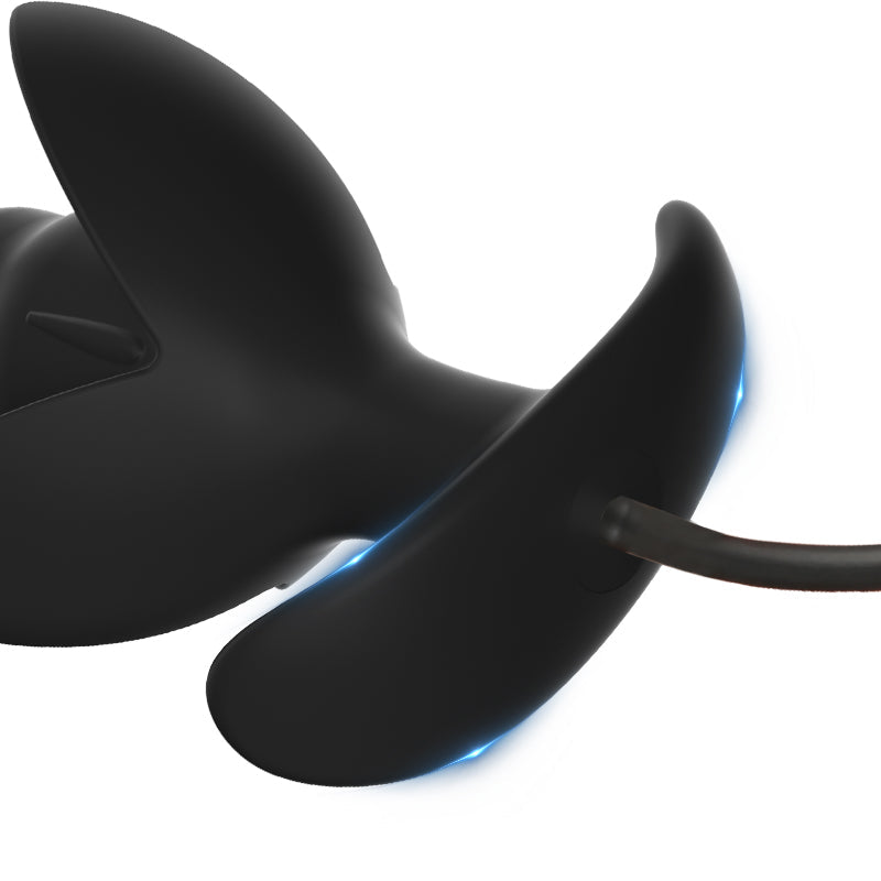 Noir Fleur de Pétale Plug Anal XXL Gonflable