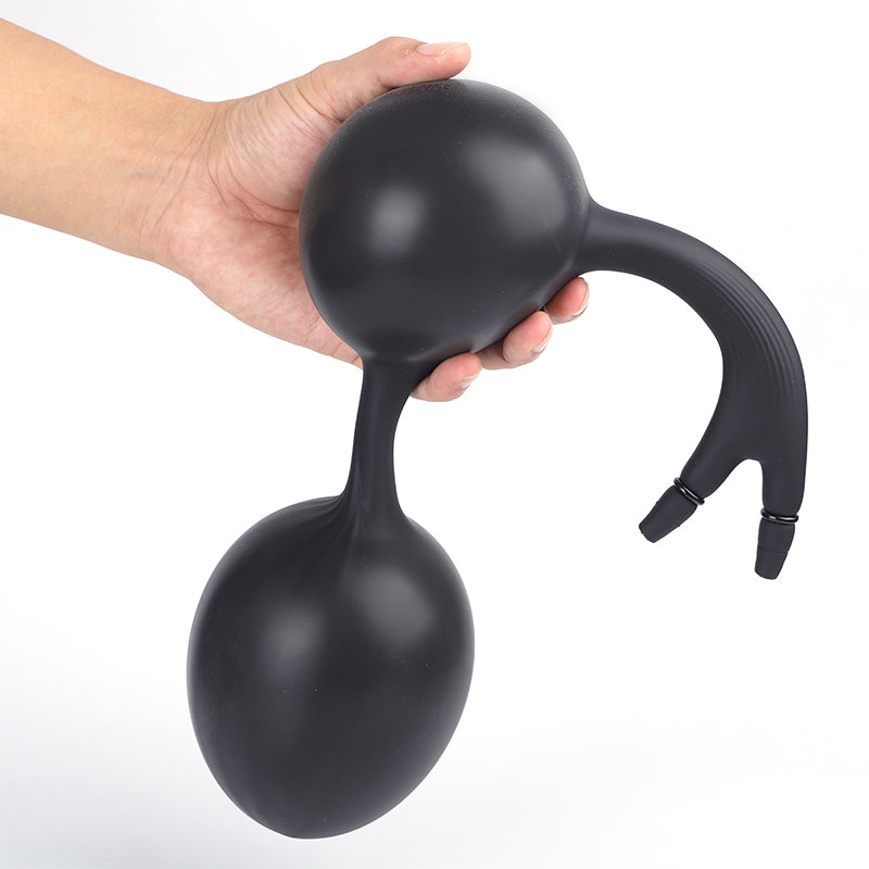 Plug Anal Gonflable Prostate avec Perles et Double Pompe