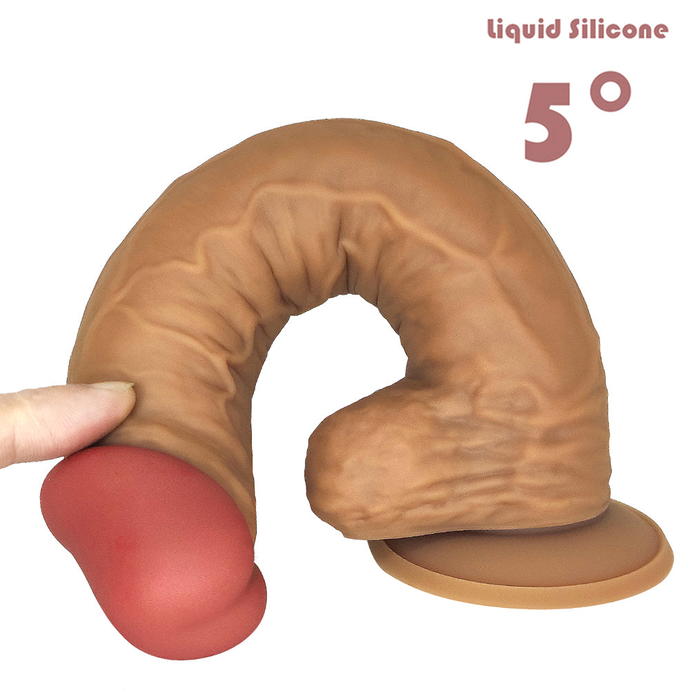 Gode Réaliste à Ventouse En Silicone Médical