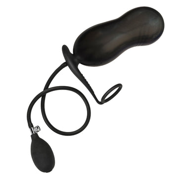 24,9 Cm Plug Anal Gonflable En Silicone Avec Anneau Pénien
