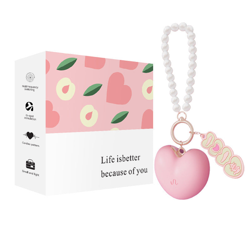 Mini Vibromasseur Discret APP Rose Cœur
