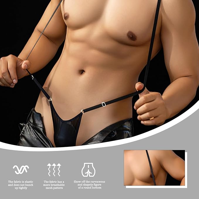 String Homme Sexy à Bretelles Style Harnais