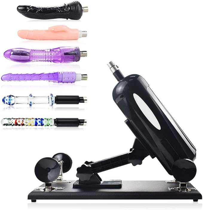 Machine Sexuelle Automatique Unisexe avec 6 Embouts Gode Réglables