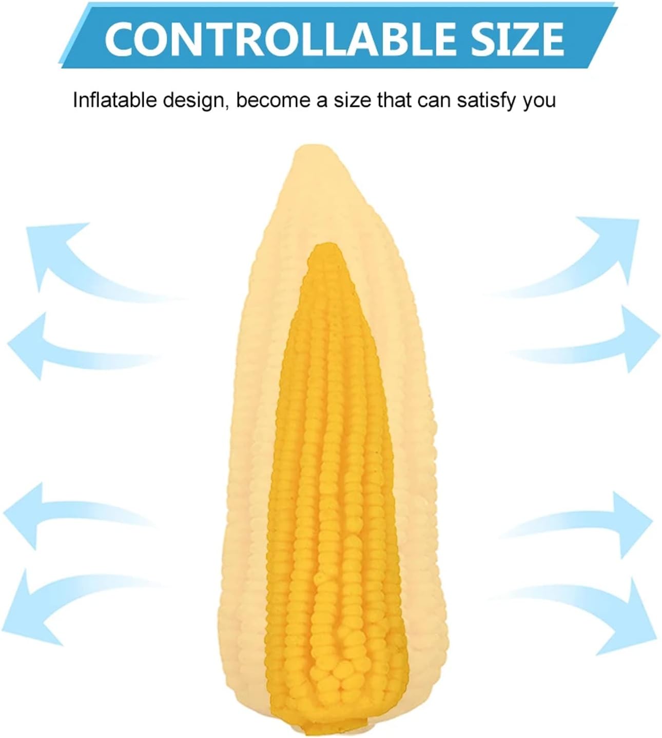 20 CM Silicone Maïs Plug Anal Gonflable