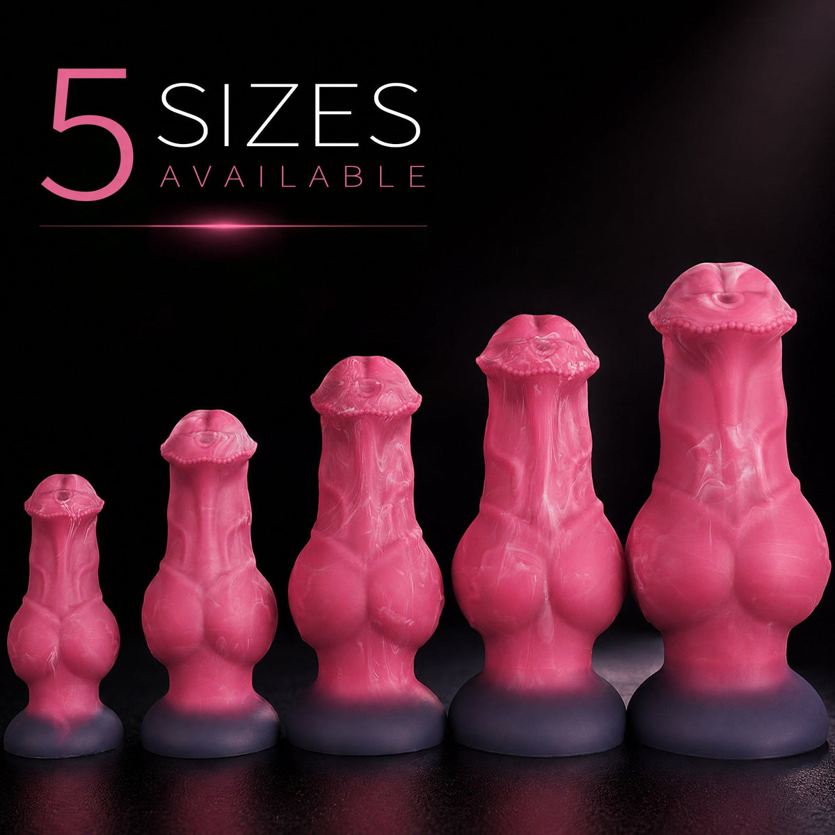 Gode de Cheval XXL Rose Fantaisie à Gros Nœud