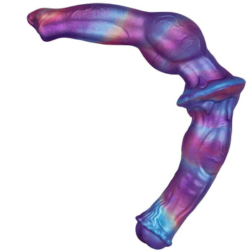 Gode Double Cheval Fantasy avec Nœud 35 cm