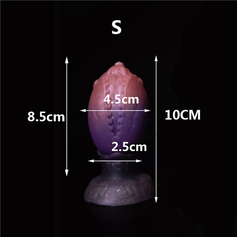 Gros Plug Anal Fantaisie œuf de Dinosaure Souple