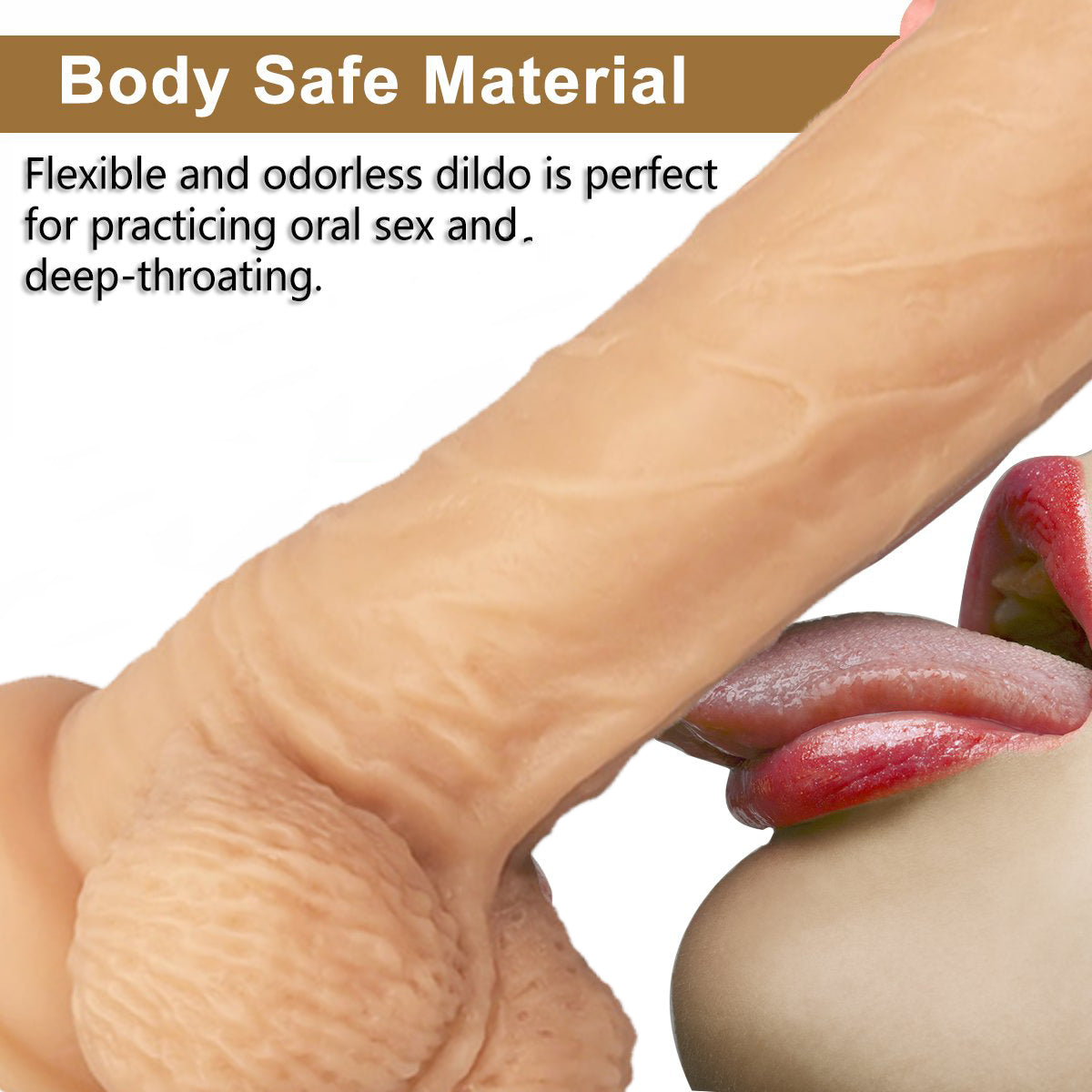 9 Inch Huge Popular Suction Cup Soft Realistic Dildo