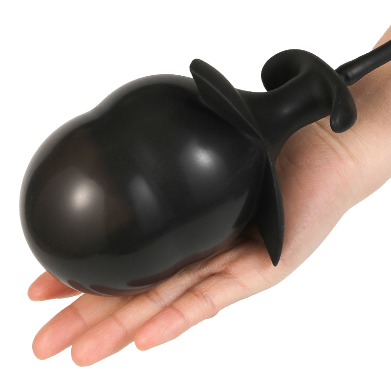Noir Fleur de Pétale Plug Anal XXL Gonflable