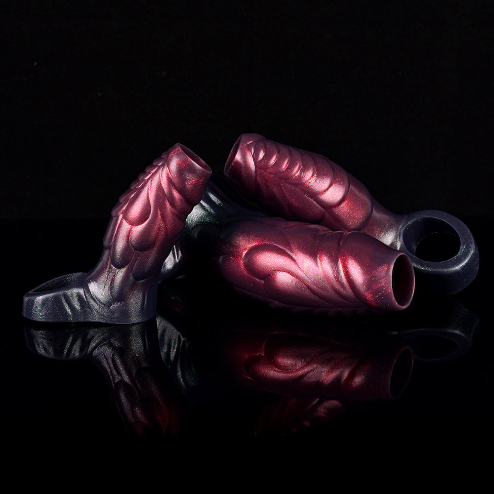 14 Cm Gaine Pénienne En Silicone Texture Écailles Monstre