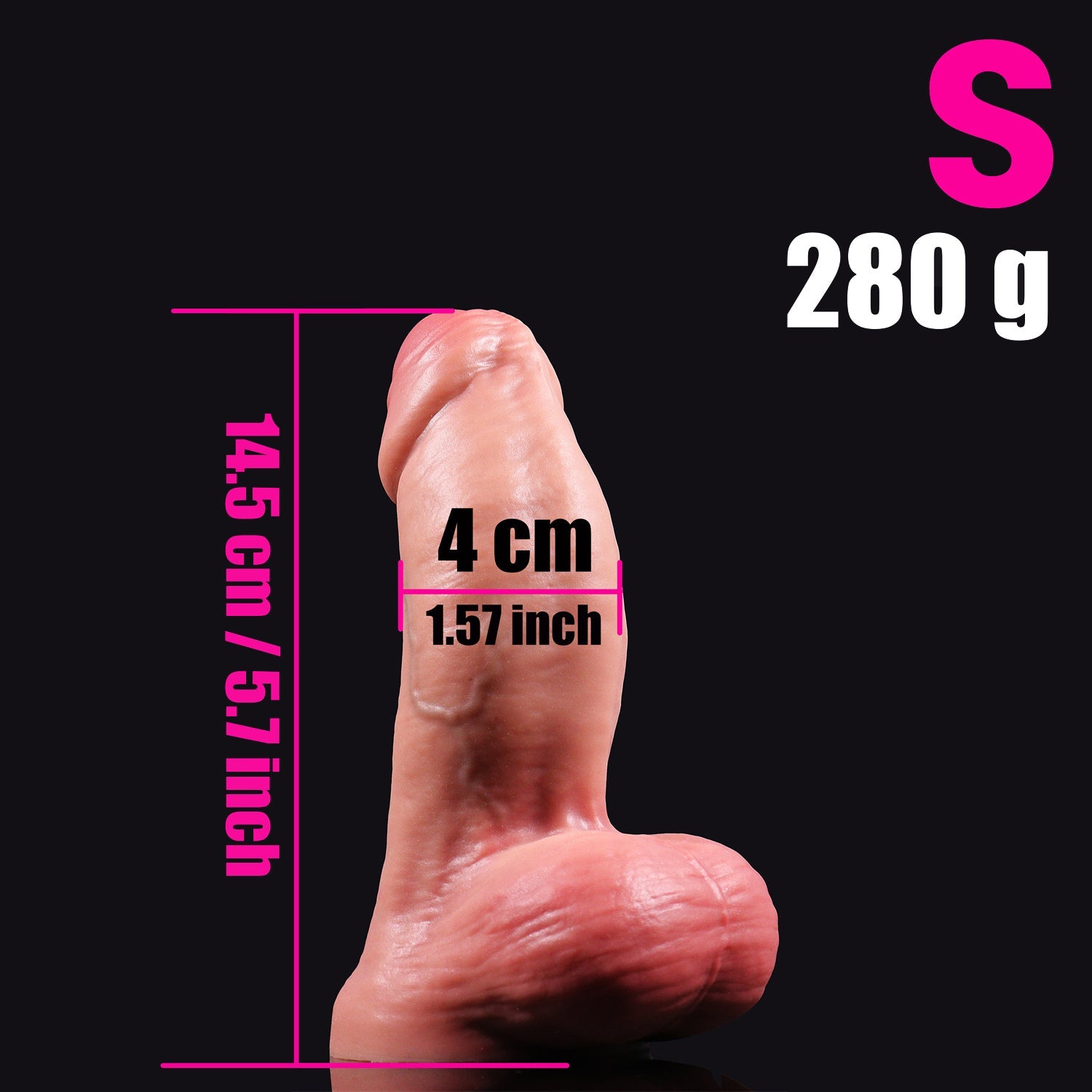 Gros Gode Réaliste XXL En Silicone Avec Prepuce