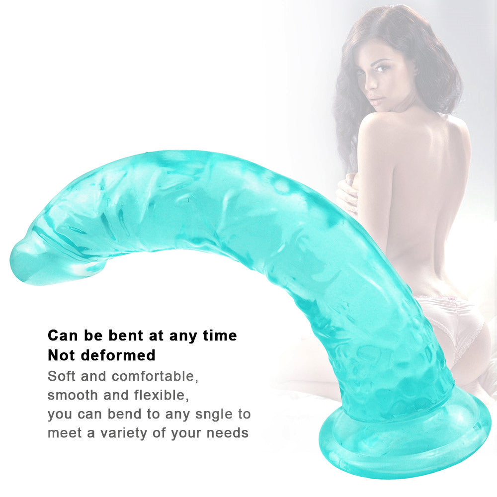 Petit Gode Jelly Vert Droit 21,5 cm