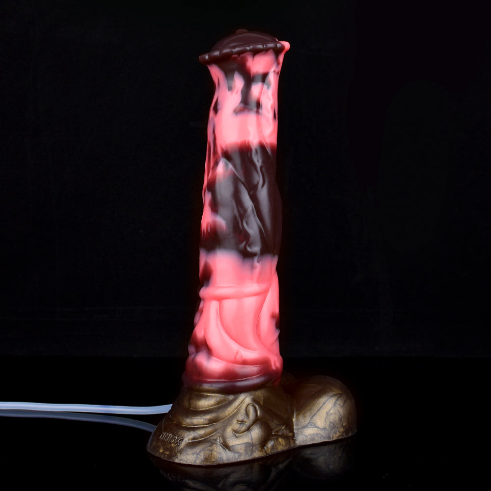 25,5 Cm Gode Cheval Fantasy Éjaculateur En Silicone