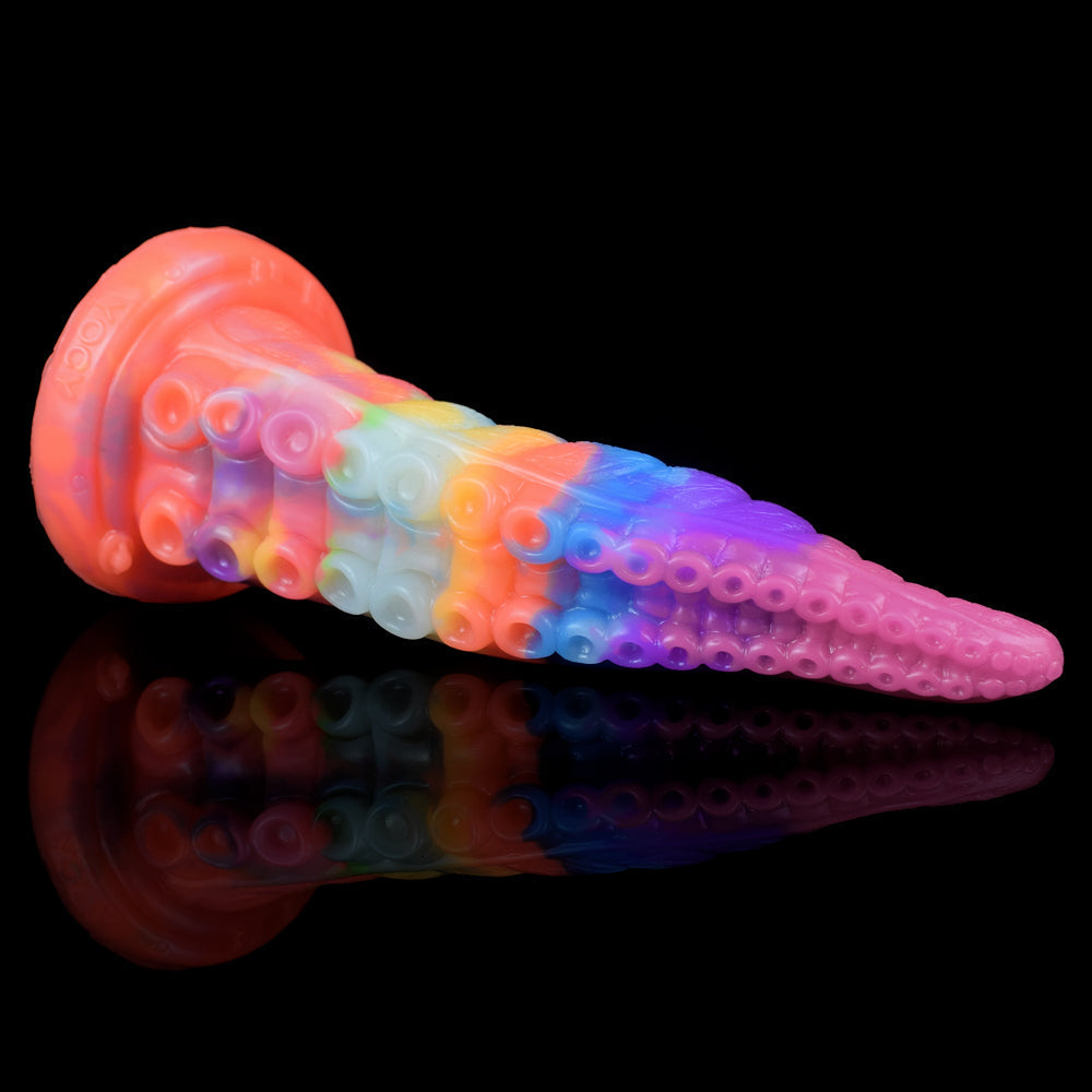 Gode Langue Lumineux Fantasy Tentacule Arc-en-Ciel