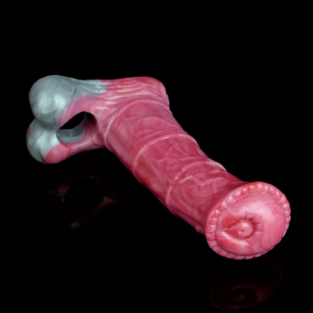 20 CM Silicone Fantasy Cheval Extension Gaine à Pénis