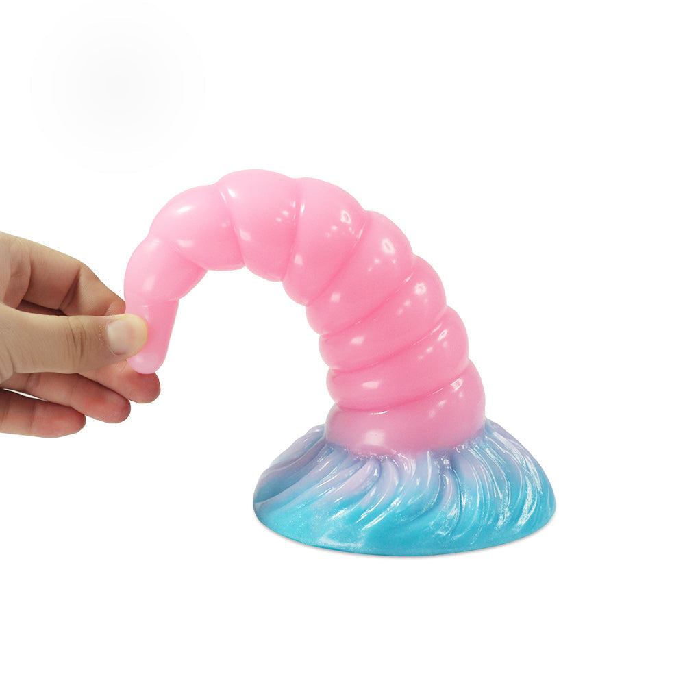 Gode Licorne Rose Lumineux Conique 20 cm