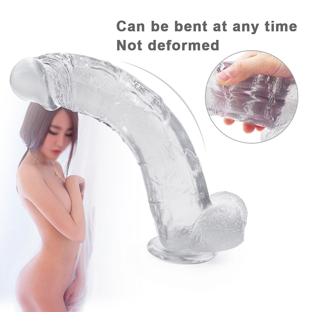 31 cm Transparent Souple Gode Jelly avec Ventouse