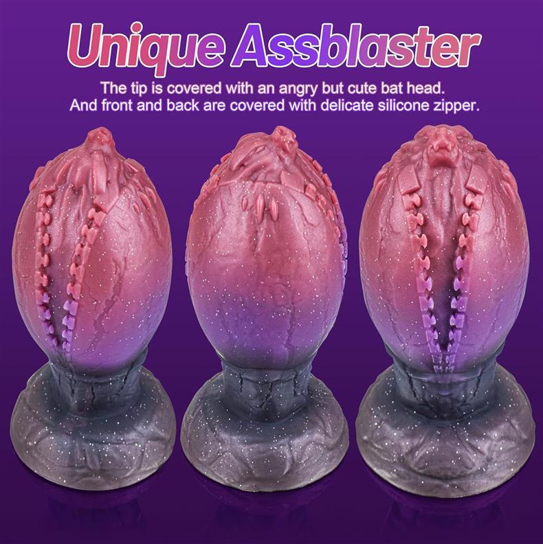 Gros Plug Anal Fantaisie œuf de Dinosaure Souple