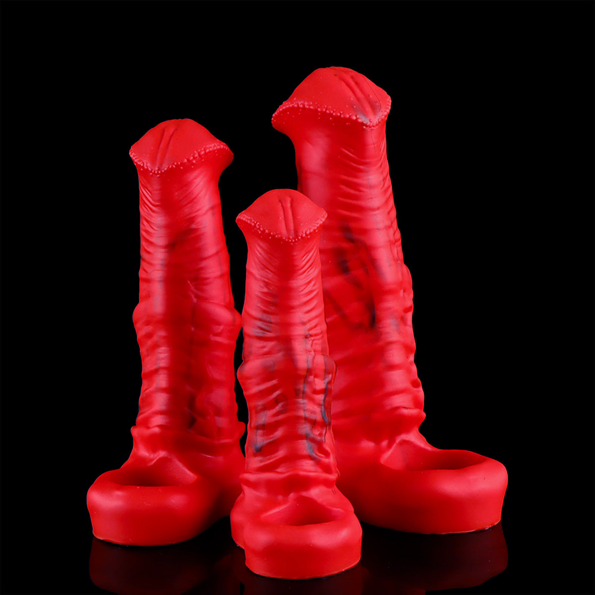 Gaines à Pénis BDSM Rouge Cheval Fantasy
