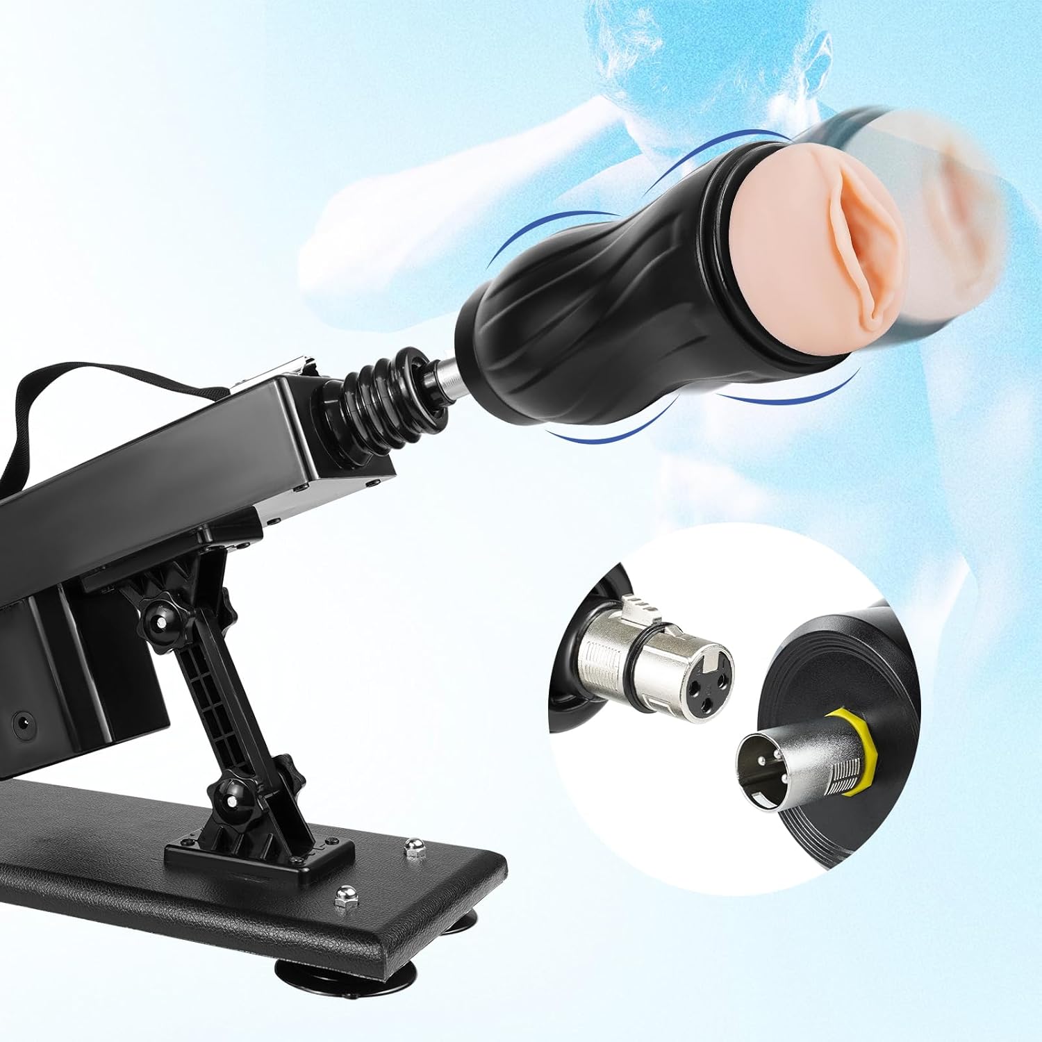 Kit Machine Sexuelle Va-et-Vient Réglable avec Accessoires Multiples