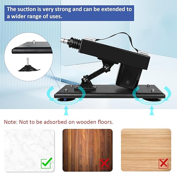 Kit Machine Sexuelle Va-et-Vient Réglable avec Accessoires Multiples