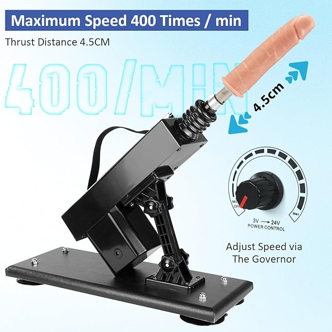 Kit Machine Sexuelle Va-et-Vient Réglable avec Accessoires Multiples