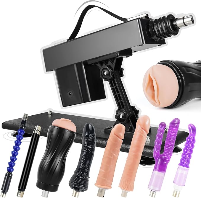 Kit Machine Sexuelle Va-et-Vient Réglable avec Accessoires Multiples