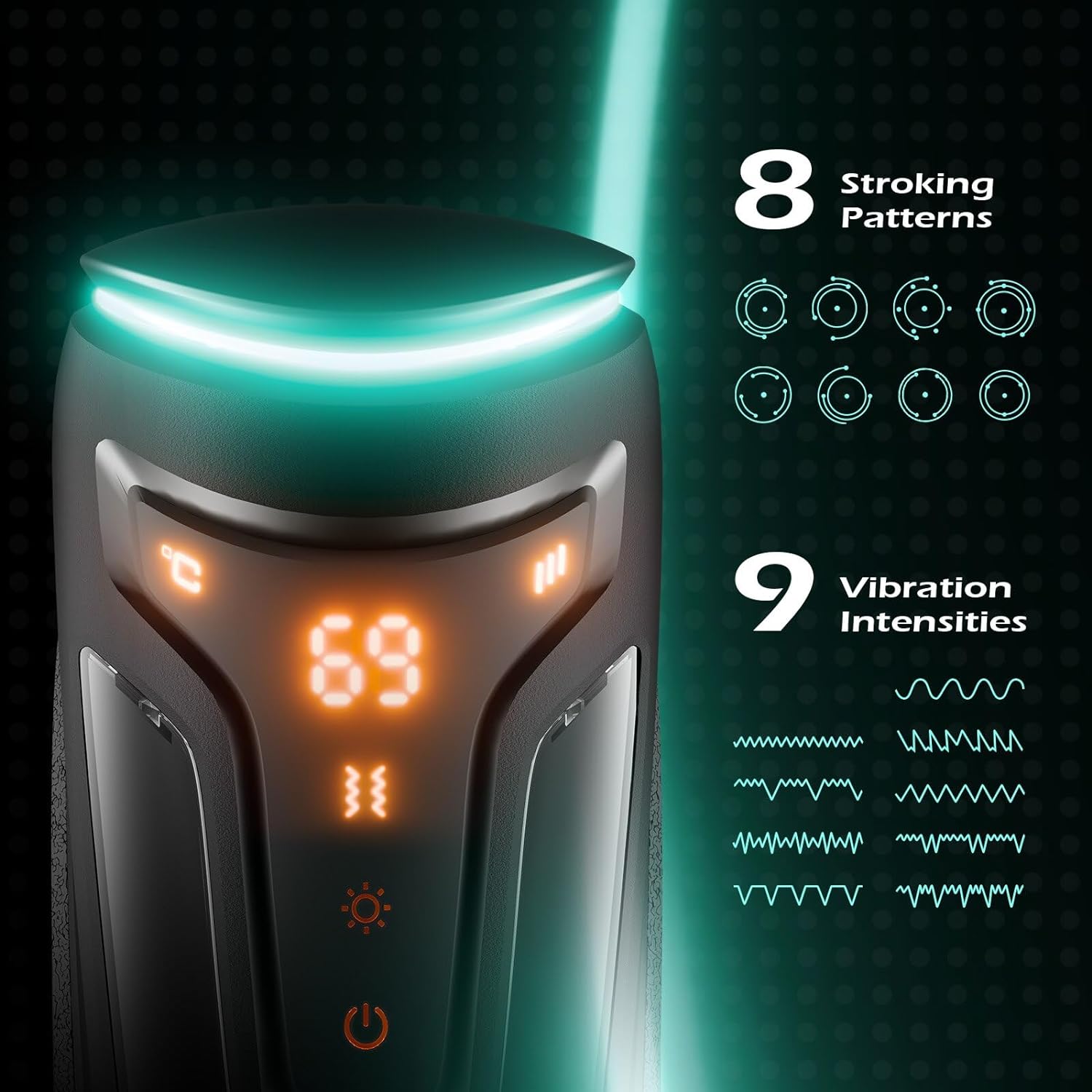 Masturbateur Automatique Chauffant À Va-Et-Vient