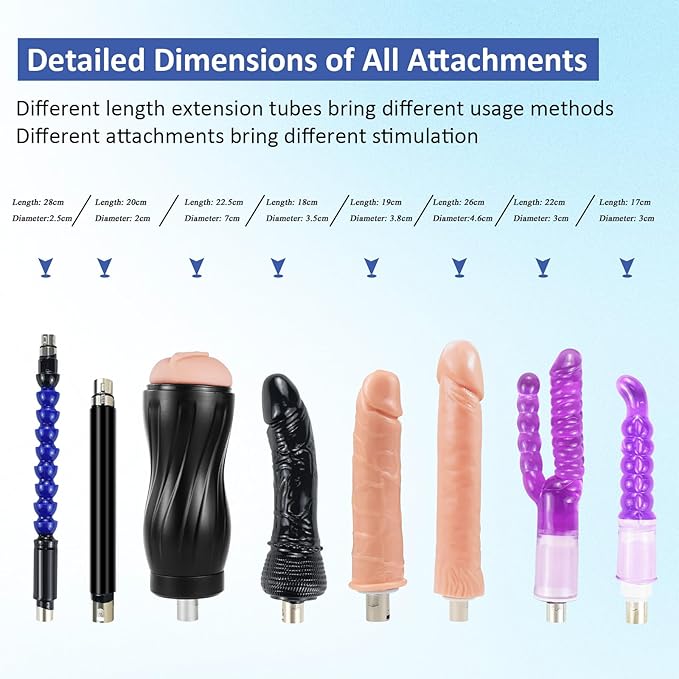 Kit Machine Sexuelle Va-et-Vient Réglable avec Accessoires Multiples