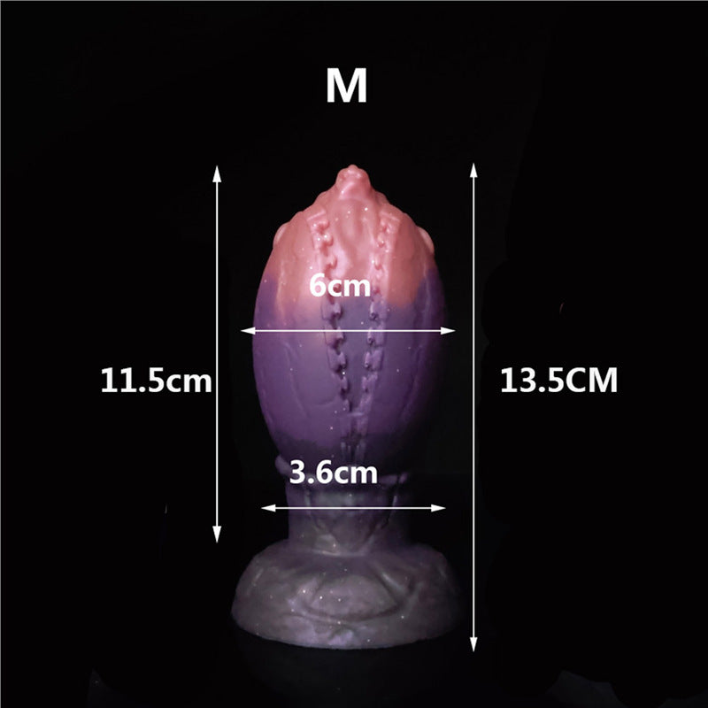 Gros Plug Anal Fantaisie œuf de Dinosaure Souple