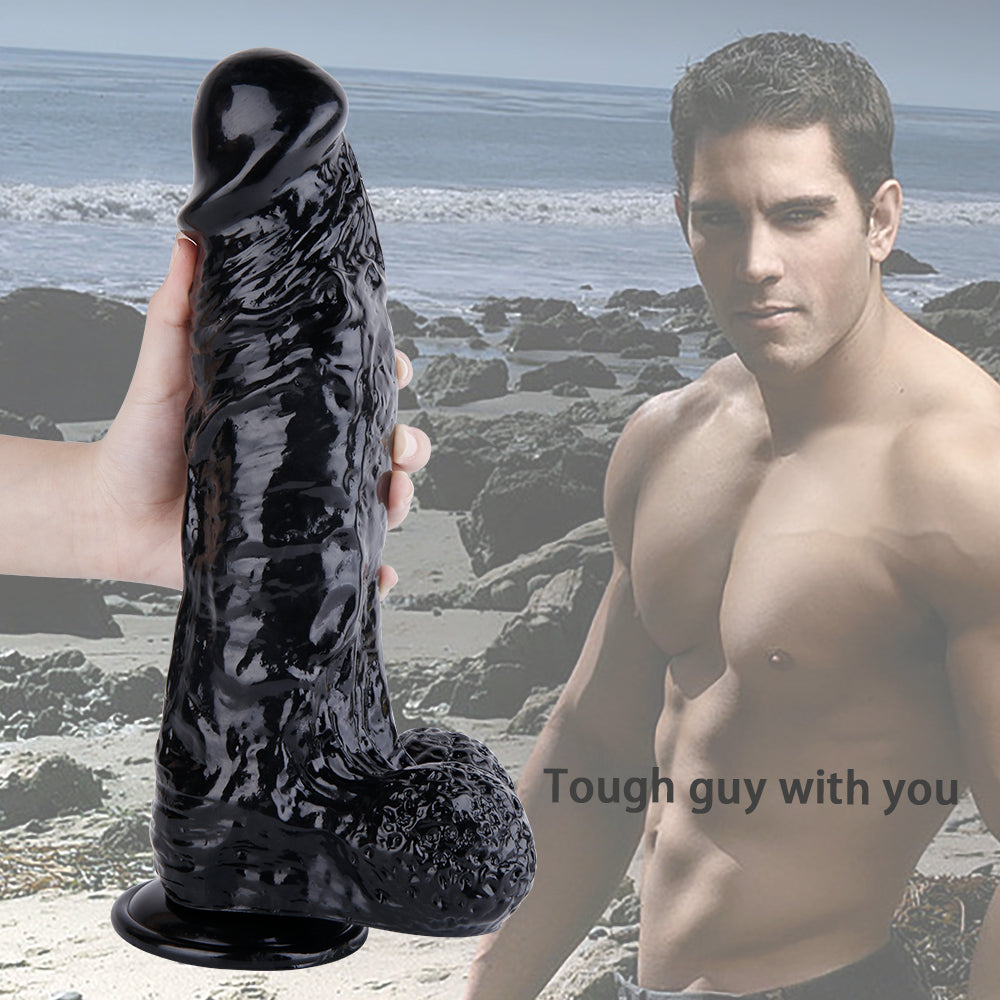 Gros Gode Ceinture Noir Réaliste 30 cm