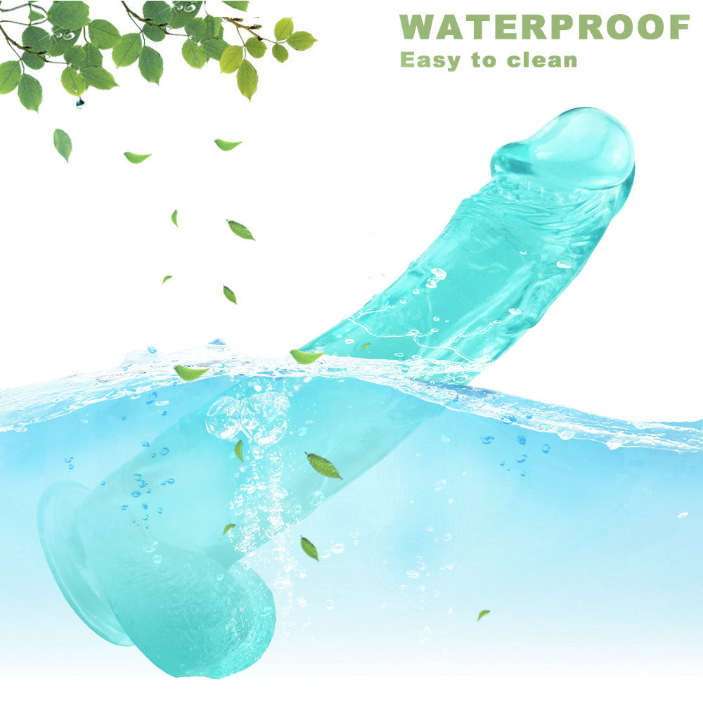 31 CM Vert Géant Épais Gode Jelly