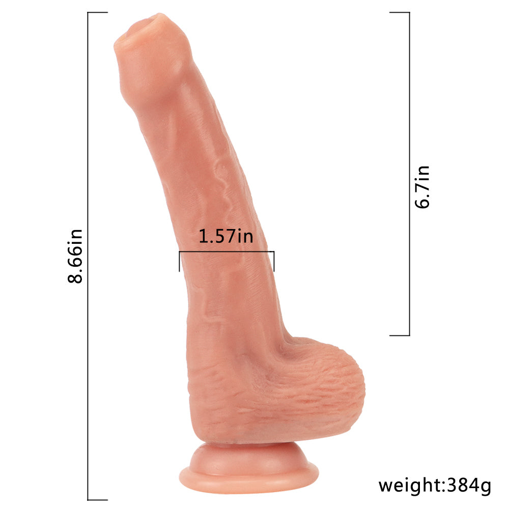 22 CM XL Souple Prépuce Gode Réaliste