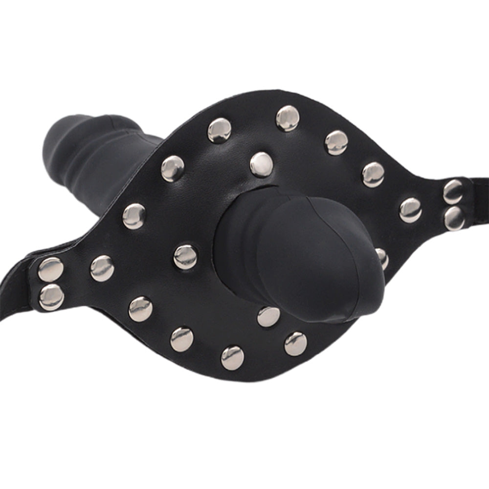 Bâillon BDSM Double Embout Avec Gode Pour Jeux Faciaux
