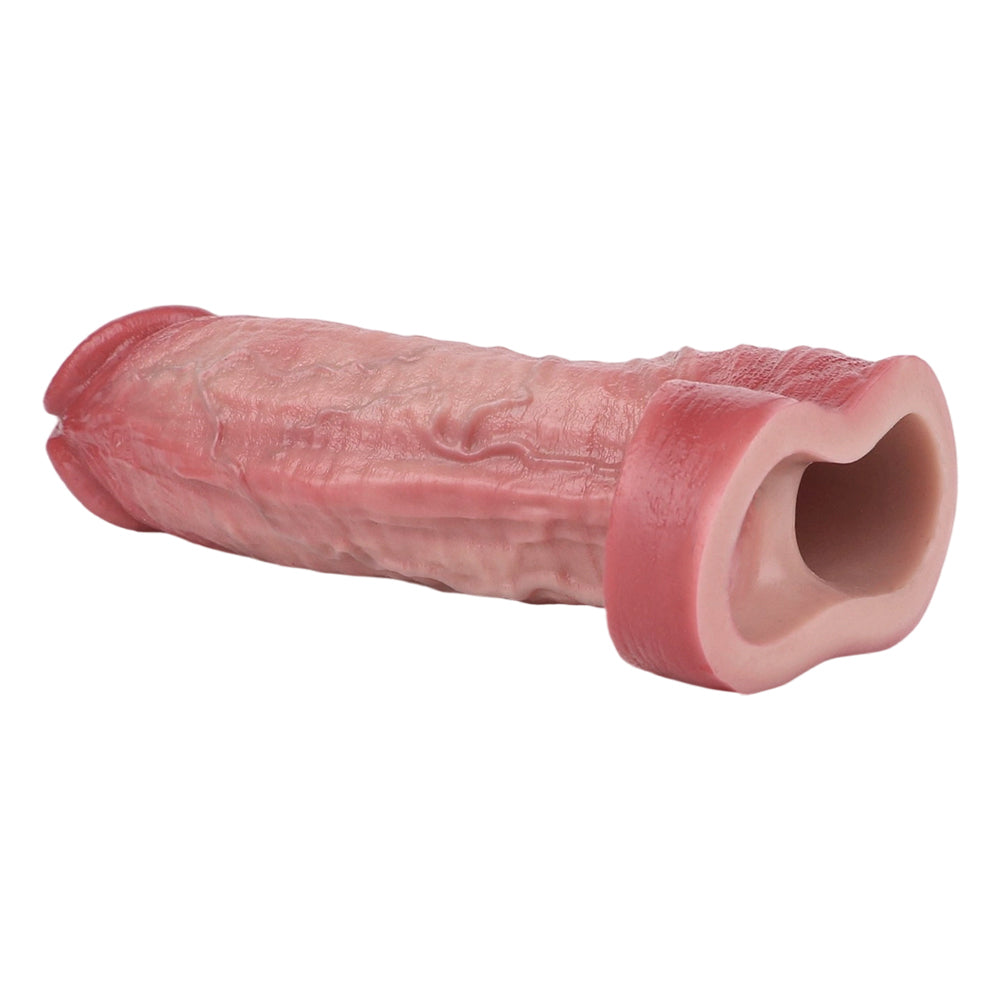 19,6 cm Réaliste Souple Gaine à Pénis Vibrante