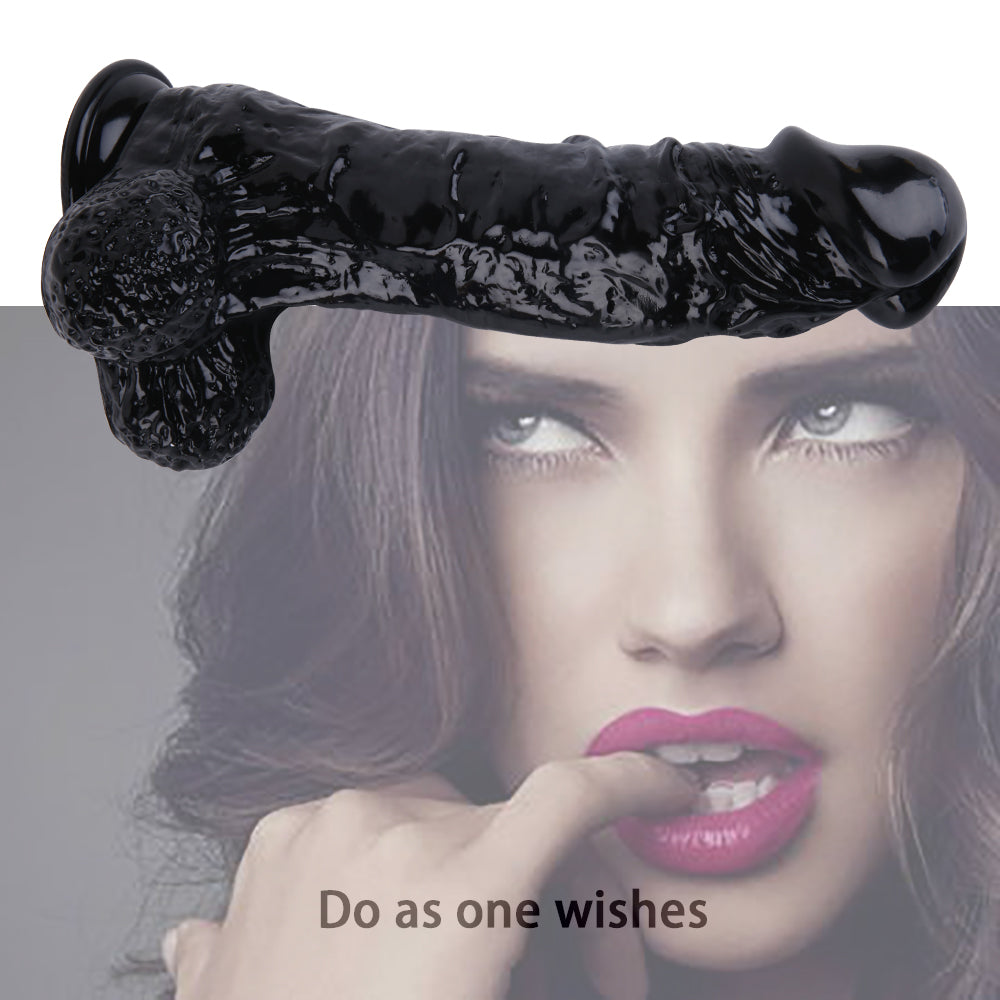Gros Gode Ceinture Noir Réaliste 30 cm