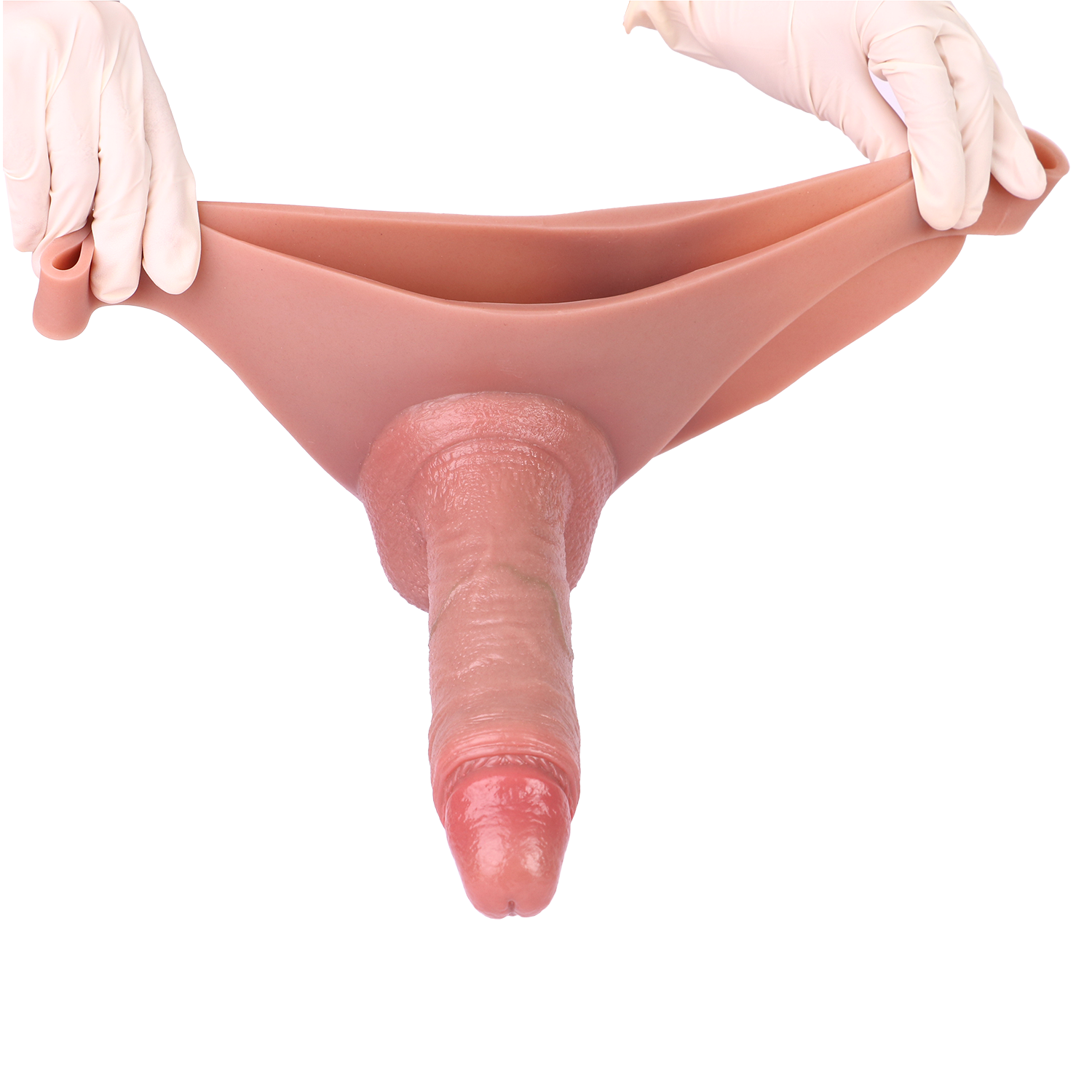 21 cm Creux Silicone Pantalon Gode Ceinture Réaliste