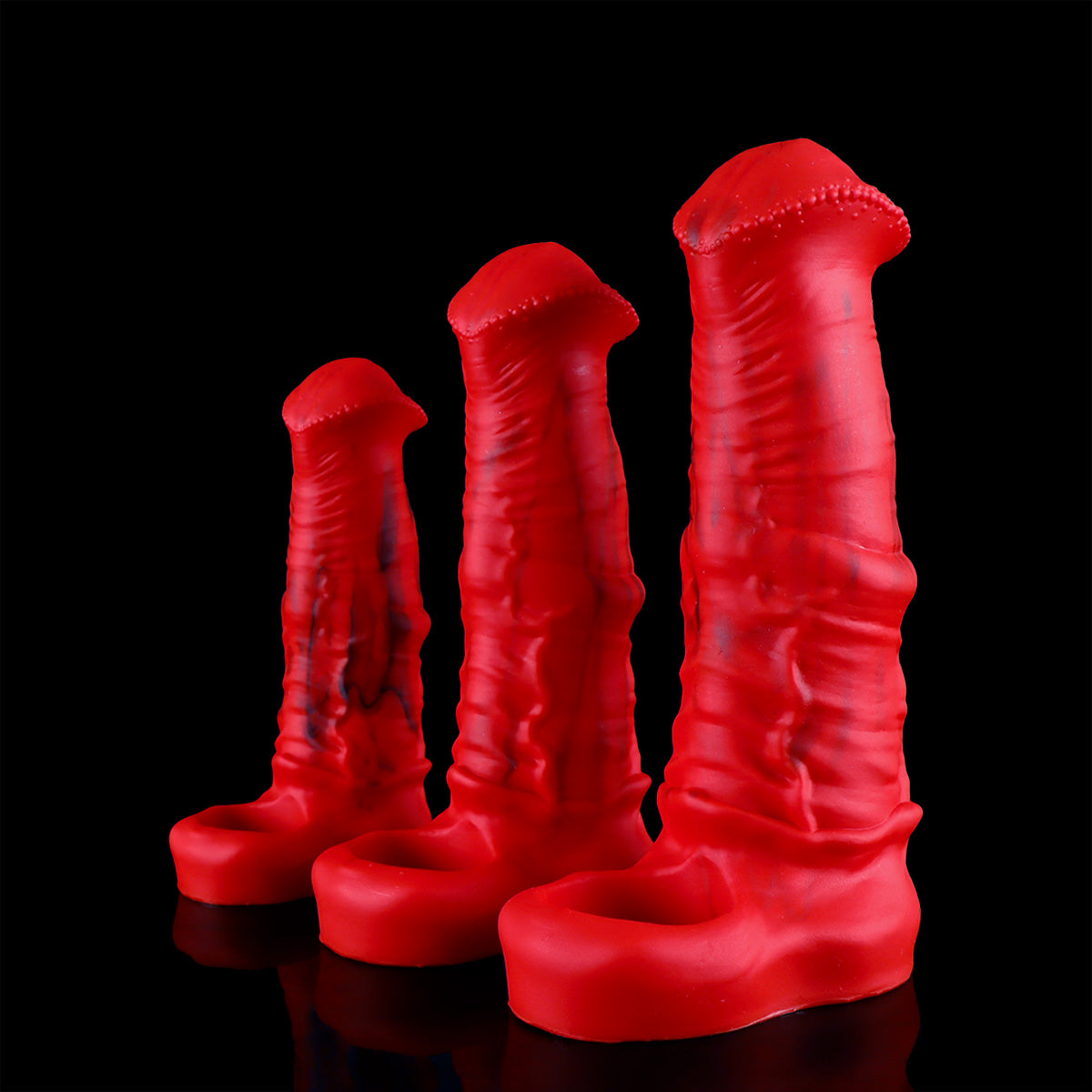Gaines à Pénis BDSM Rouge Cheval Fantasy