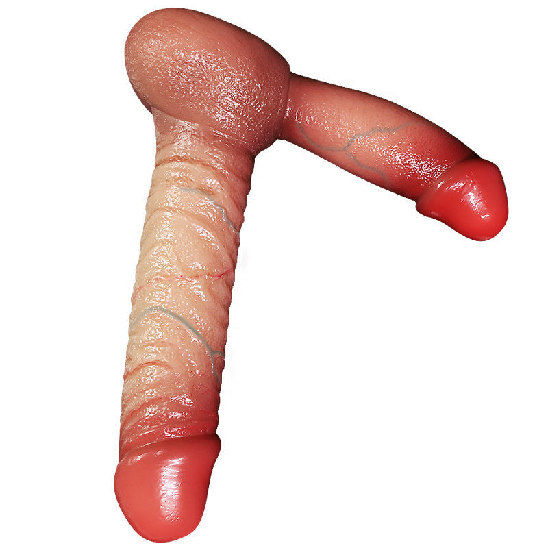 Double Ultra Réaliste Silicone Double Gode Ceinture Sans Harnais