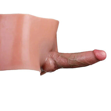 18 Cm Culotte Gode Creuse Portable En Silicone