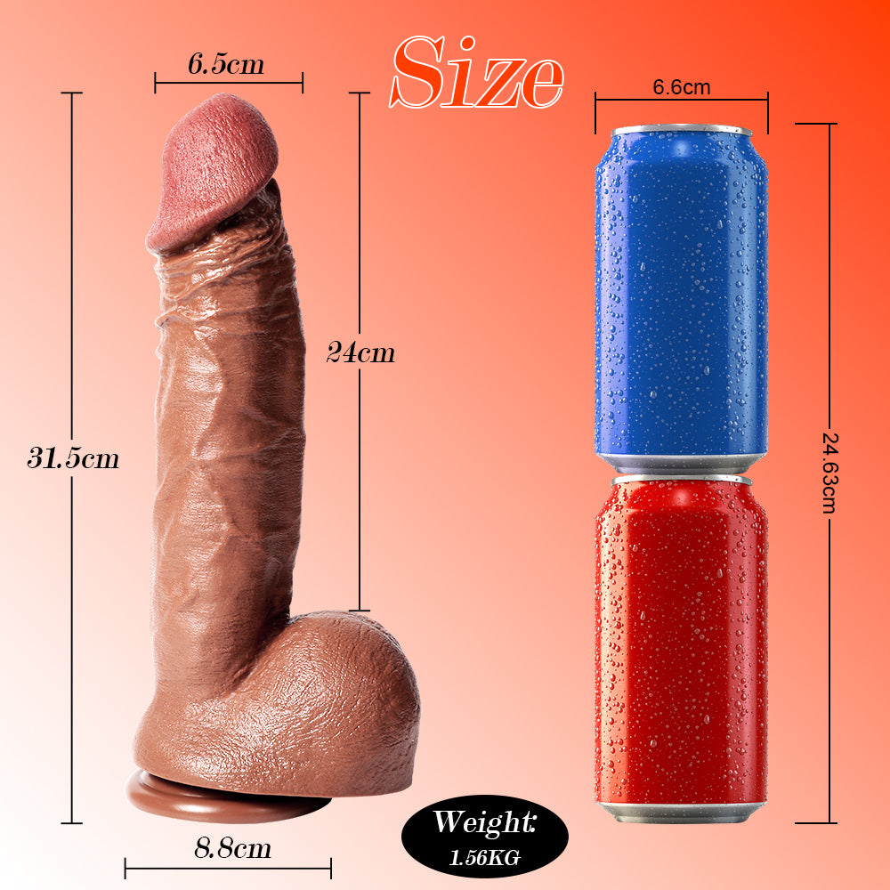 Gode Ultra Réaliste Large Ventouse 31,5 cm